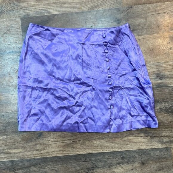 Zara Purple Mini Skirt - Picture 1 of 5